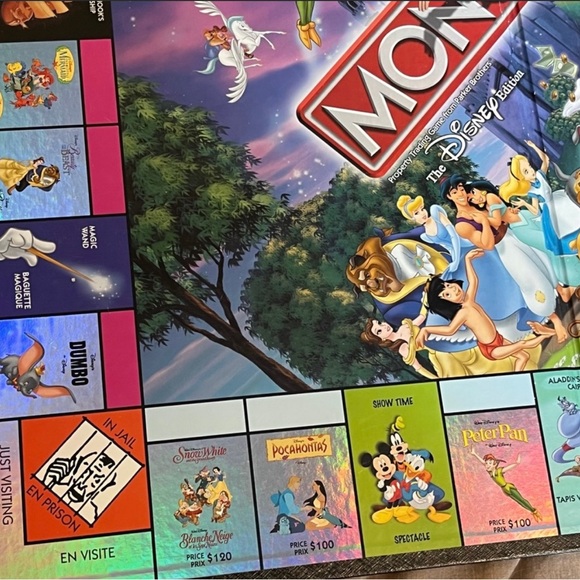 Disney Monopoly Board & Houses - Picture 2 of 6